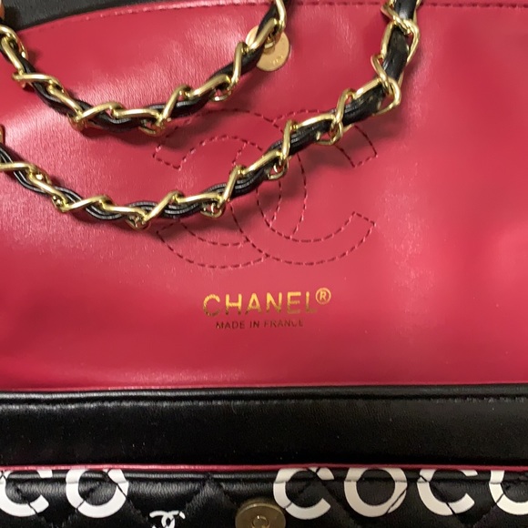 Chanel COCO Logo Medium Double Flap Classic - Picture 13 of 14